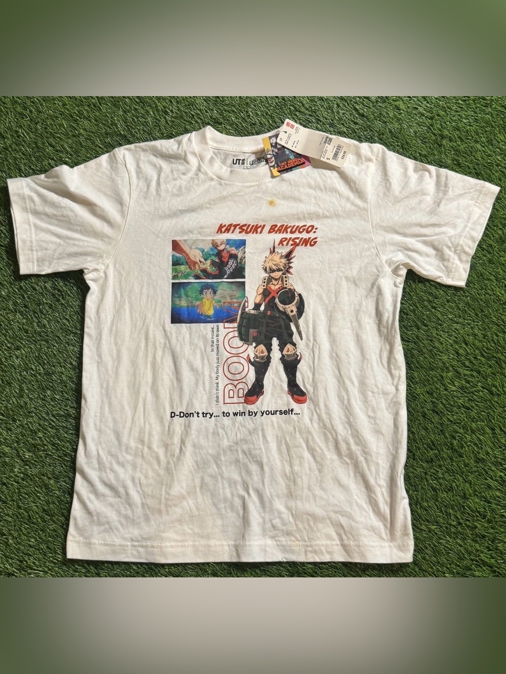 Uniqlo MHA Bakugo T-Shirt Men's Small NWT - Stained Flaw